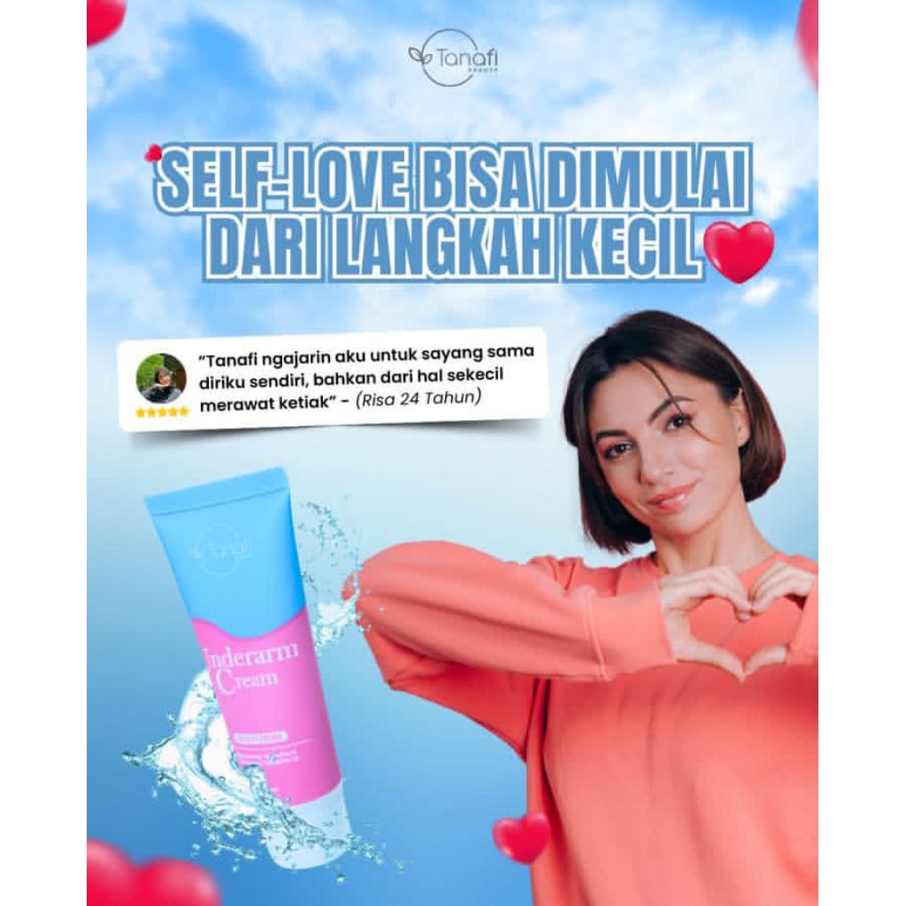 ketiak gelap ketiak bau ketiak iritasi cukup rawat pakai Tanafi beauty underarm cream