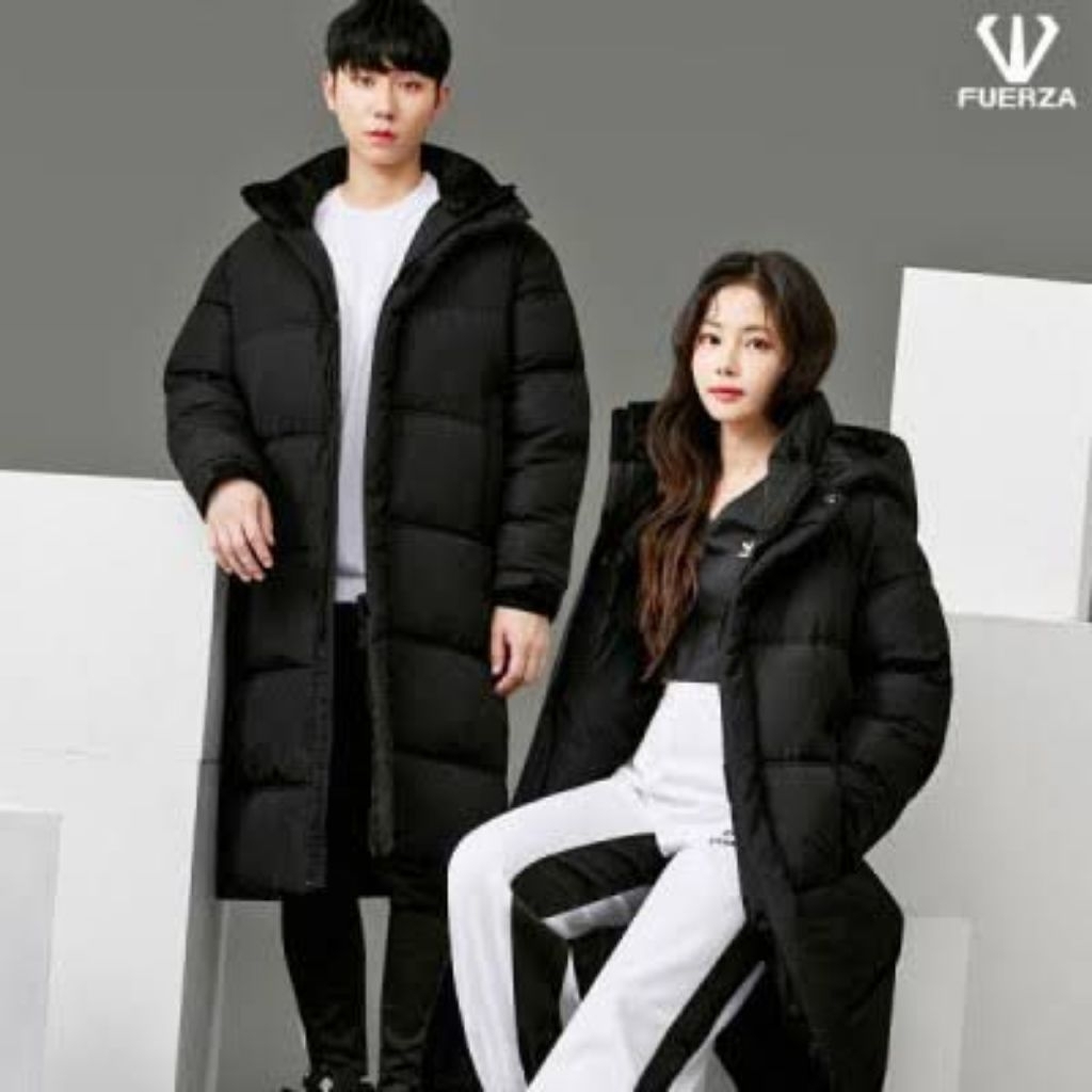 long puffer jacket unisex jaket musim dingin unisex Jubah musim dingin jaket panjang musim dingin