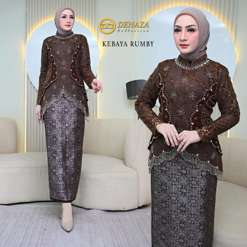 SR Kebaya / Setelan Kebaya Rumbai Payet Modern / Kebaya Modern / Kebaya Kondangan / Kebaya Wisuda / 