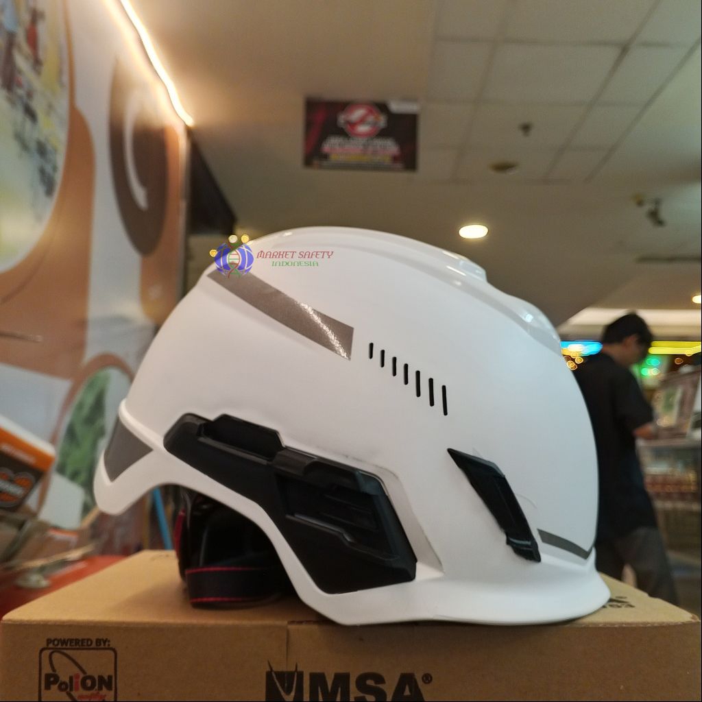 HELM Safety MSA V-GARD H1 Climbing | Safety Helmet MSA V-GARD H1 Climbing Trifent Lokal SNI