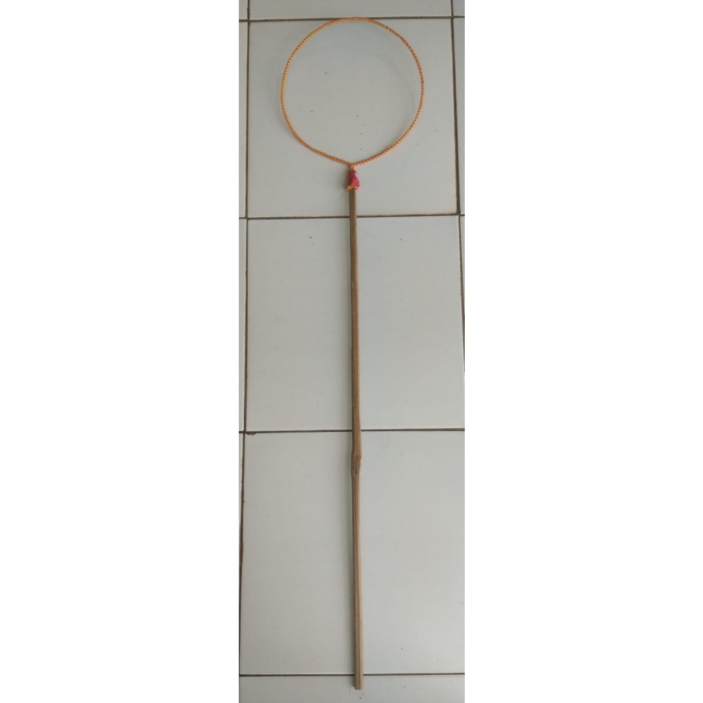 Stik Gagang Kayu Gelembung Sabun Mainan Anak Bentuk Lingkaran Diameter 20cm