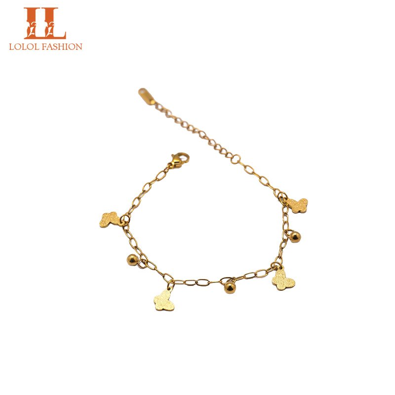 LOLOL FASHION Jewelry Gelang Huruf Inisial 1105