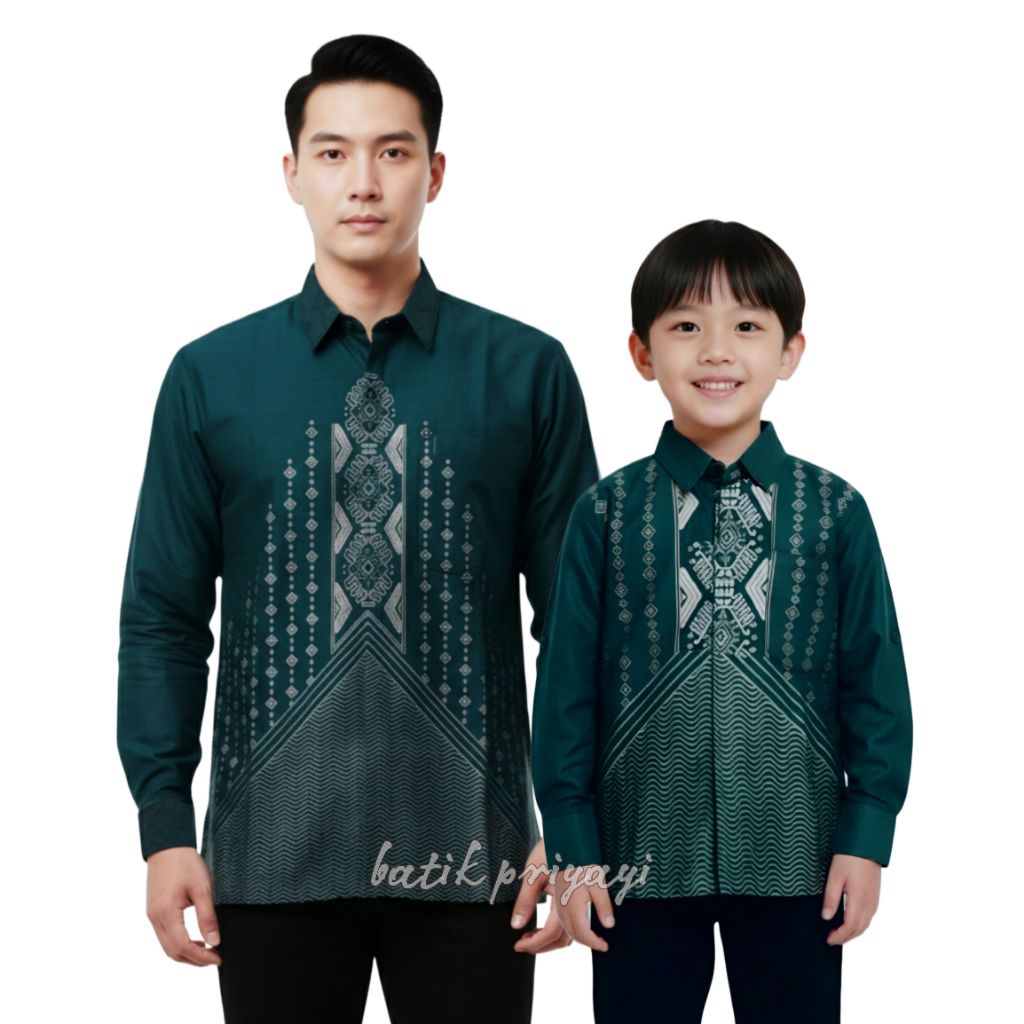Kemeja Batik Anak Laki laki Warna Coklat Ma Batik Pria Dewasa Warna Hijau Emerald Green Couple Batik