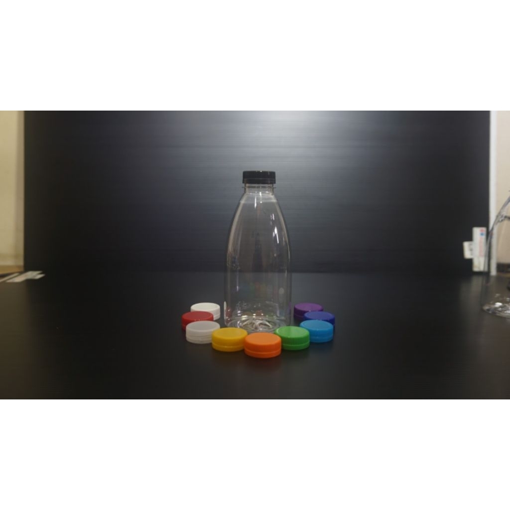 Botol Cantik 250ML / botol pet 250ml - hitam