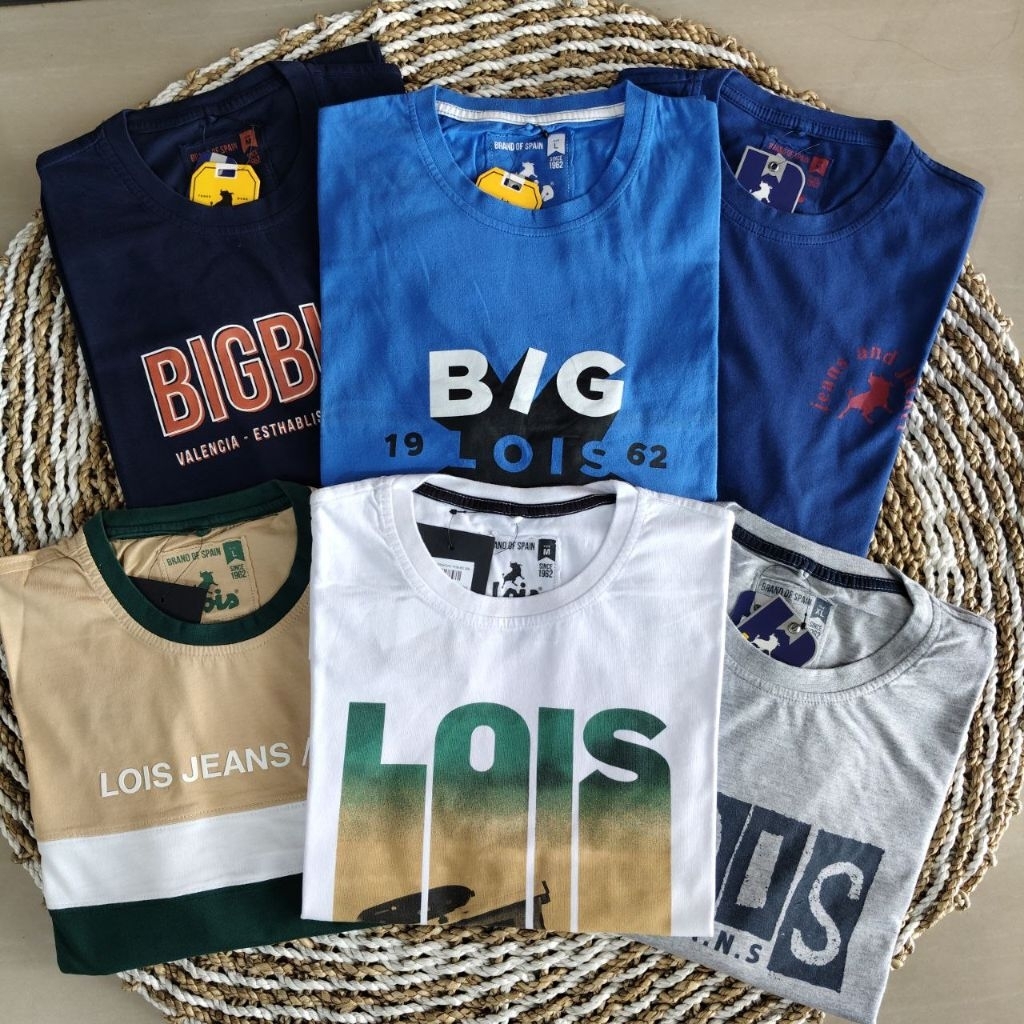 KAOS LOIS ORIGINAL KATUN OBLONG PRINTING T SHIRT LOIS ORI