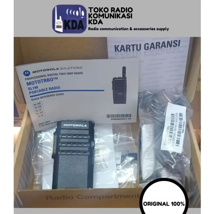 HT MOTOROLA SLIM DIGITAL ANALOG | MOTOROLA SL1M | SINGLE BAND FREQUENCY | 3 WATT | HT MOTOROLA ORIGI