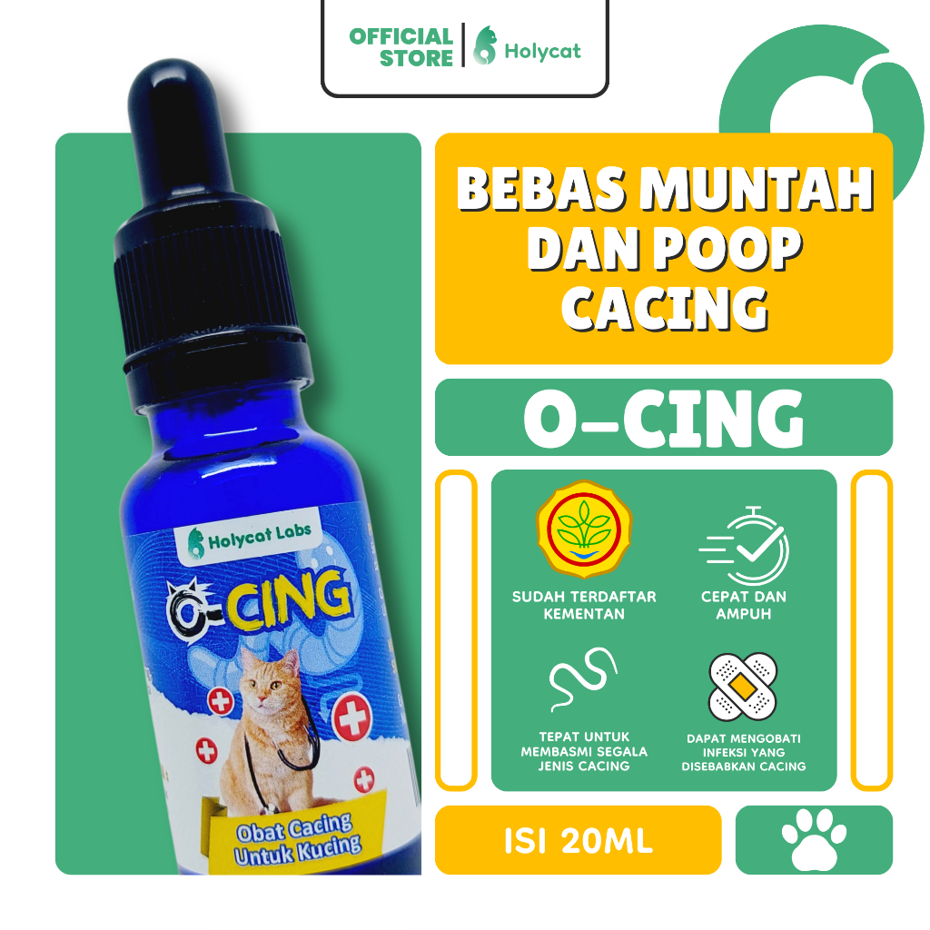 Holycatlabs obat cacing ocing untuk kucing cacingan kitten dewasa ampuh