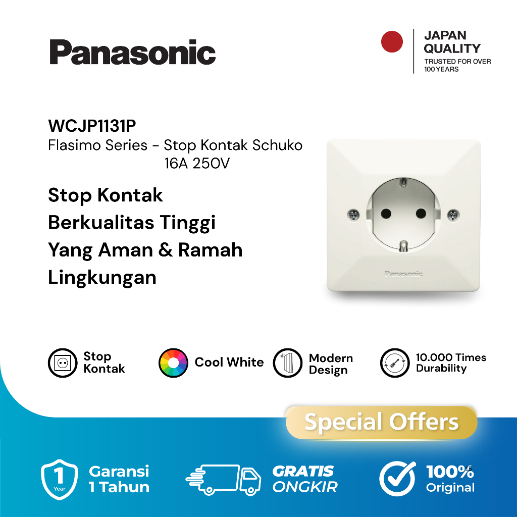 Panasonic Stop Kontak Flasimo Putih