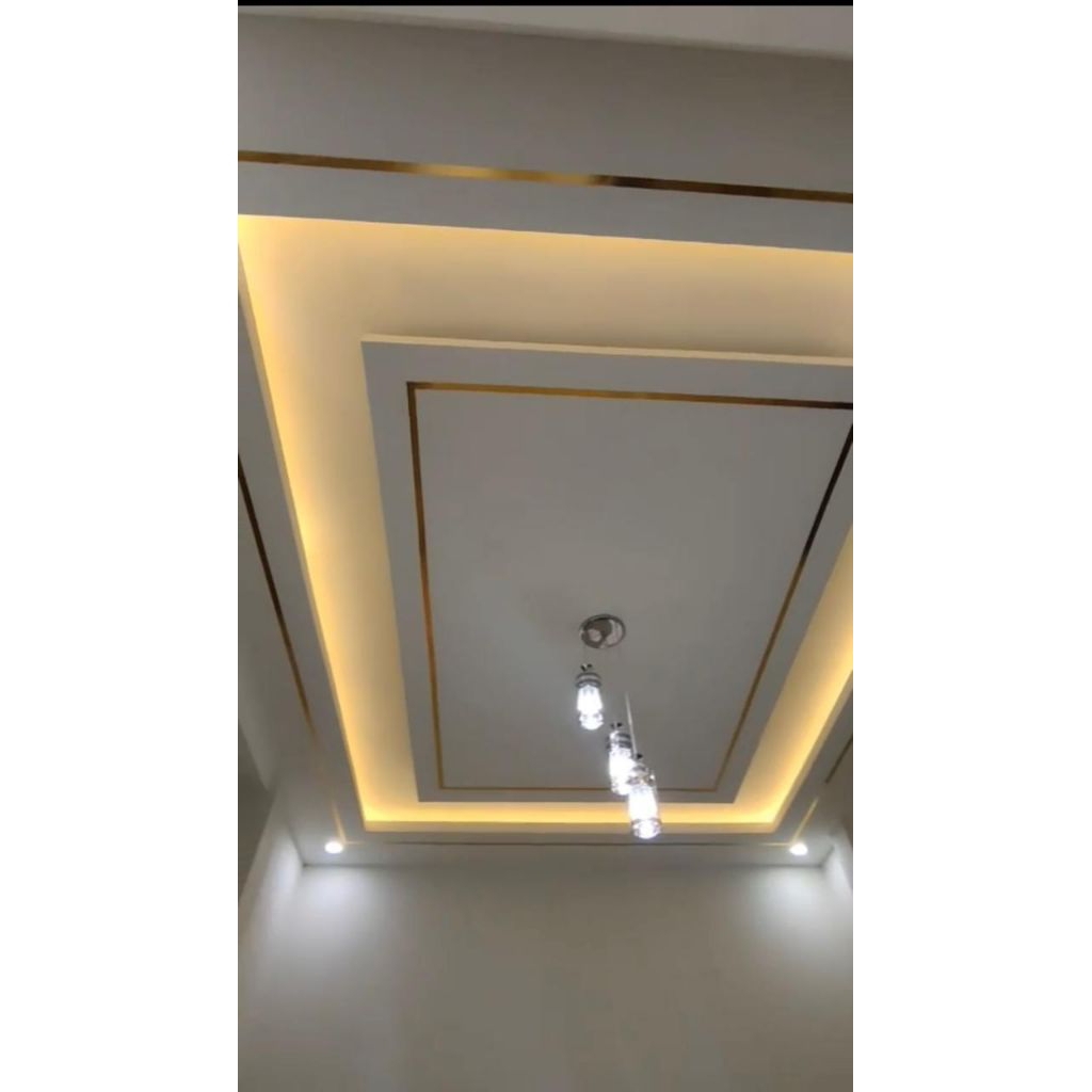 Plafon gypsum terpasang