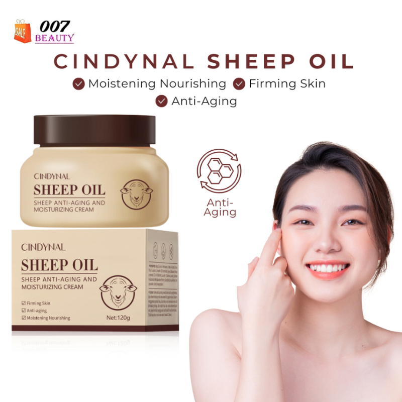 CINDYNAL Sheep Oil Moisturizing Cream – Krim Wajah dengan Sheep Oil untuk Membantu Melembapkan Kulit