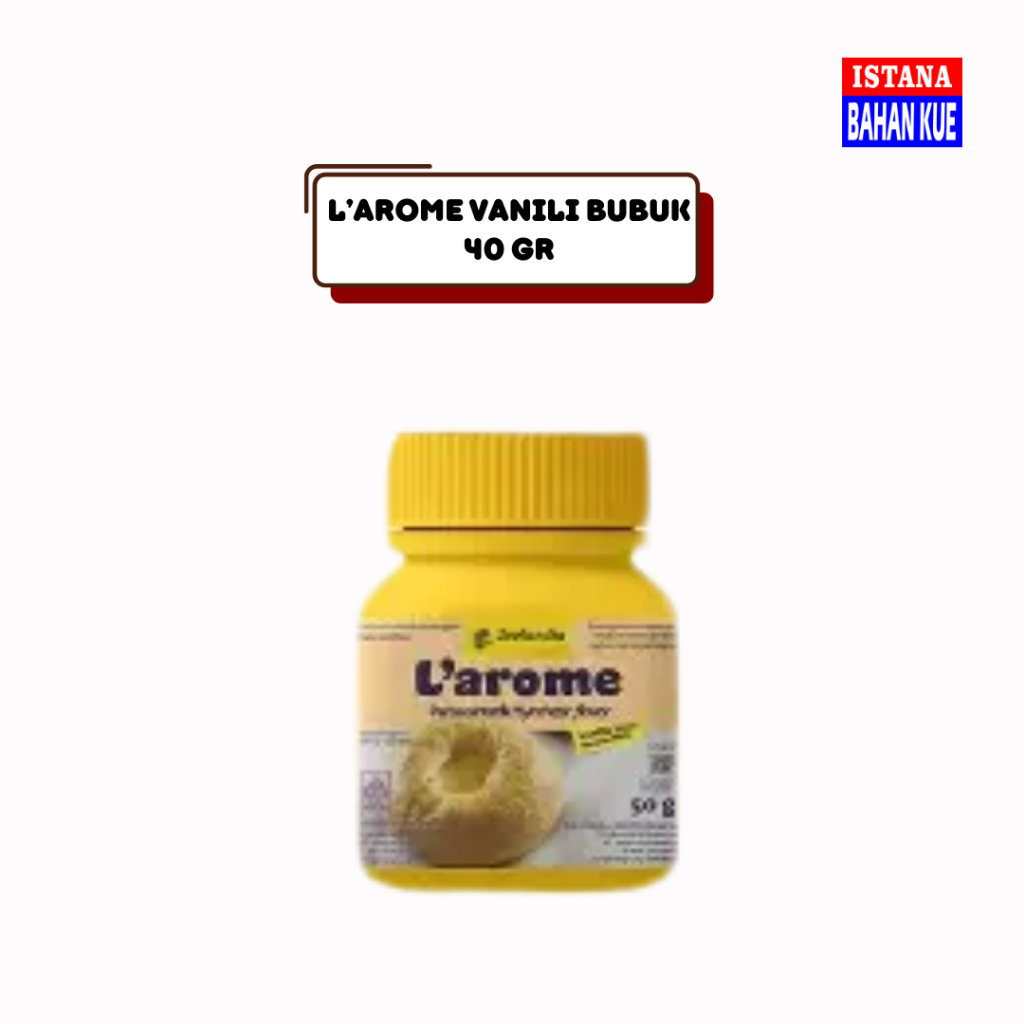L'arome perisa bubuk vanilla susu makanan 40gr