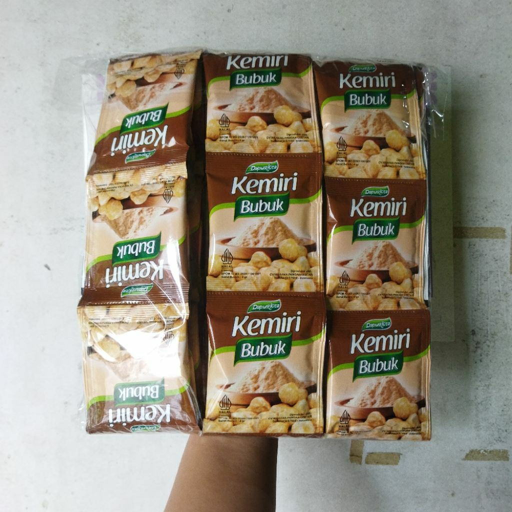 Kemiri Bubuk 1 Renteng isi 12 Sachet