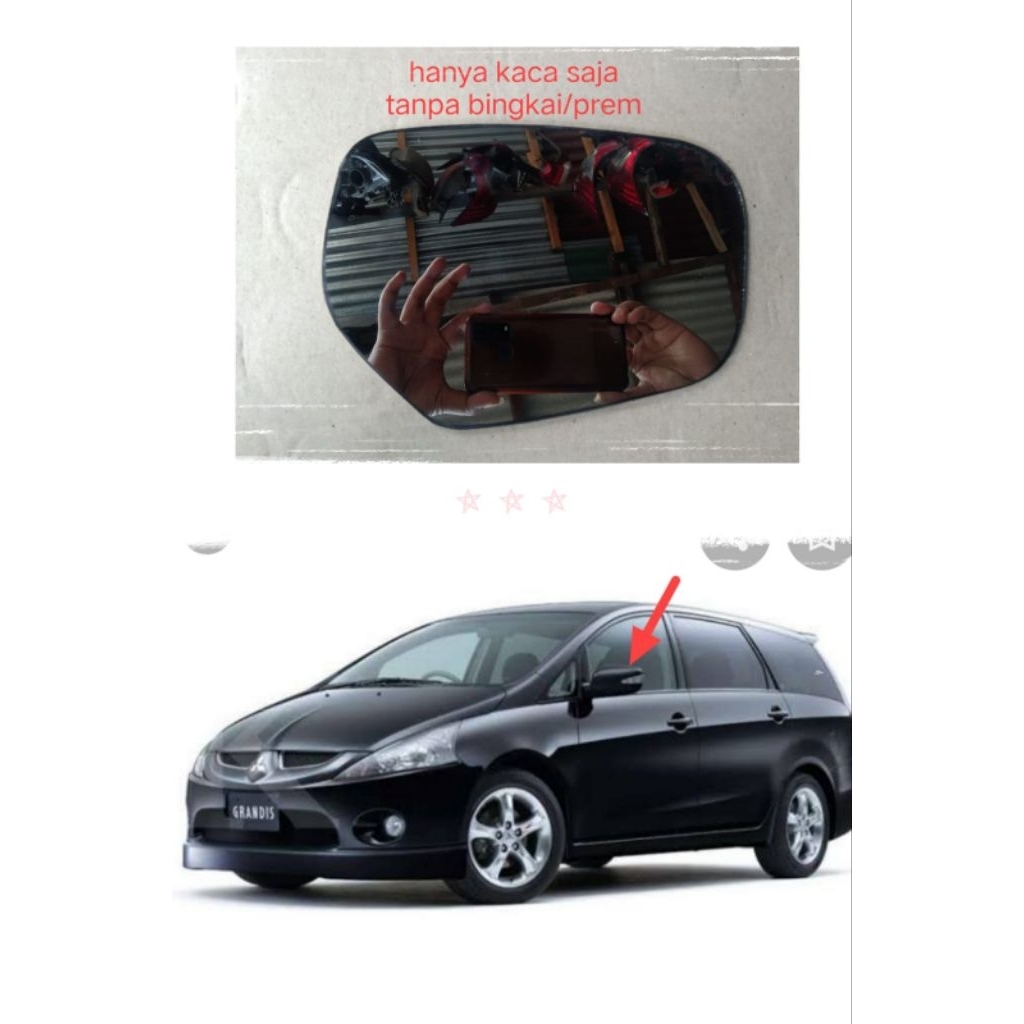 kaca spion mitsubishi grandis