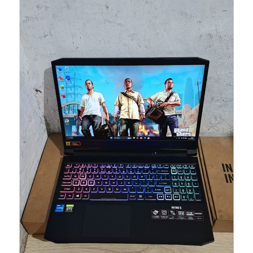 Laptop Gaming Acer Nitro 5 AN515-57 i5 Gen 11 Rtx 3050 Ram 8 SSD 512