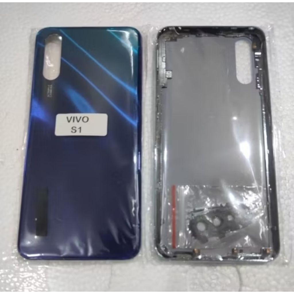 Backdoor Tutup Belakang Bazel Middle Tulang Camera + Ring Kaca Kamera Vivo S1