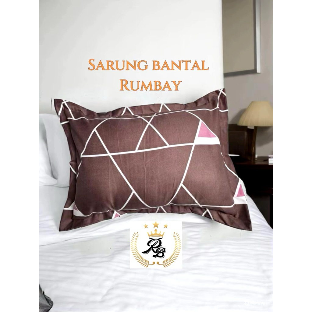 sarung bantal rumbai ukuran standar /sarung bantal tidur hotel/sarung bantal motif terbaru /sarung b