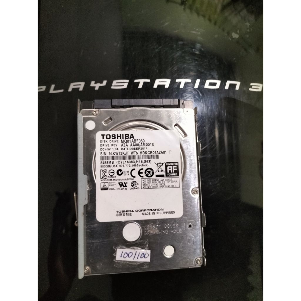 hardisk/HDD ps3/PS2 500gb
