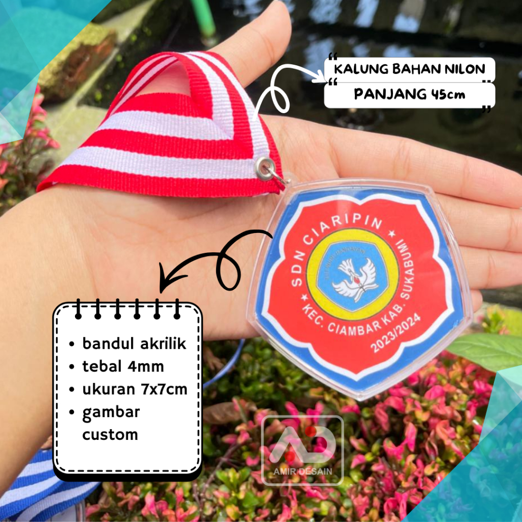 medali akrilik - medali wisuda custom - medali gordon - medali custom