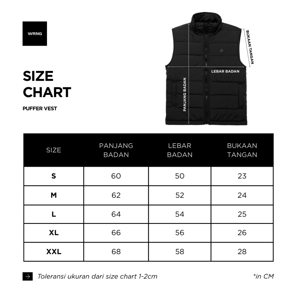 best sale warning clothing - belfort vest jaket rompi warna hitam navy beige olive crinkle rompi