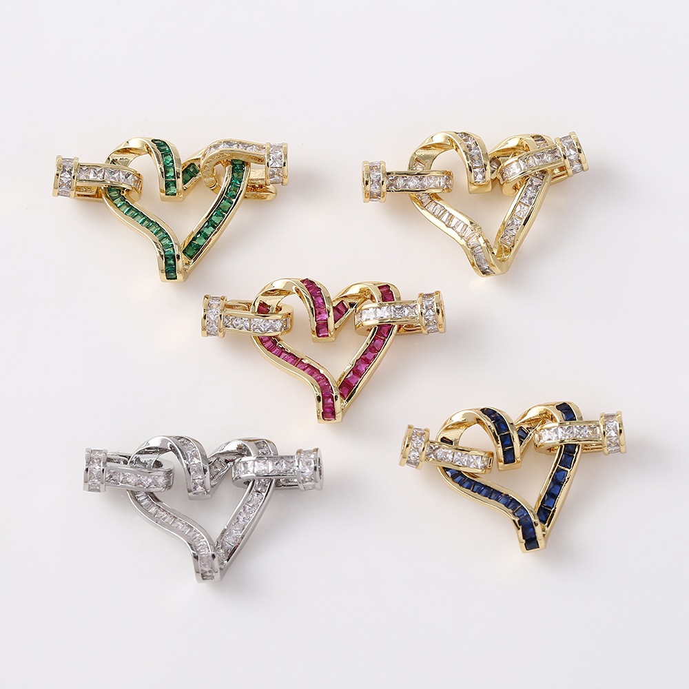 Kaitan Tembaga Lapis Emas 18K, Kaitan Kalung, Kaitan kalung Mutiara, Aksesoris Kalung Mutiara