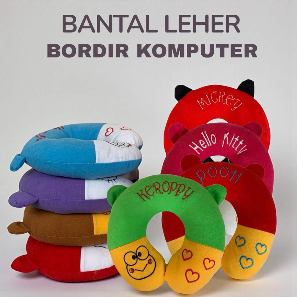 Bantal Leher Karakter Bantal Penyangga Leher Anak Dan Dewasa Travel