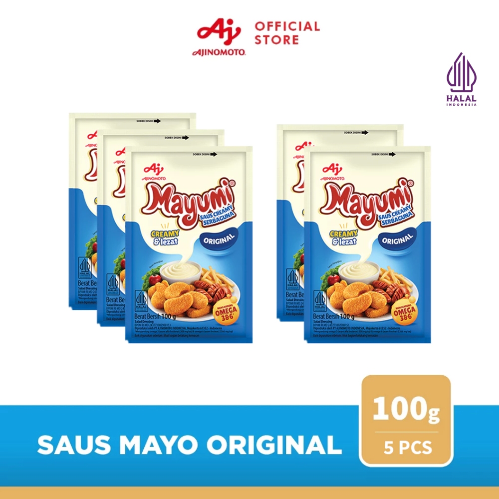 MAYUMI®  Mayonaise Saus Mayo Original 100g (5 pcs) - Mayones Saus Creamy Lezat Serbaguna