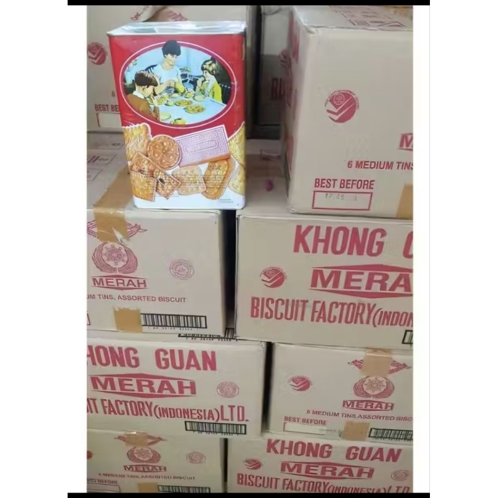 Khongguan Biscuits Kaleng 1,6kg KHONGGUAN KALENG BESAR 1 DUS isi 6
