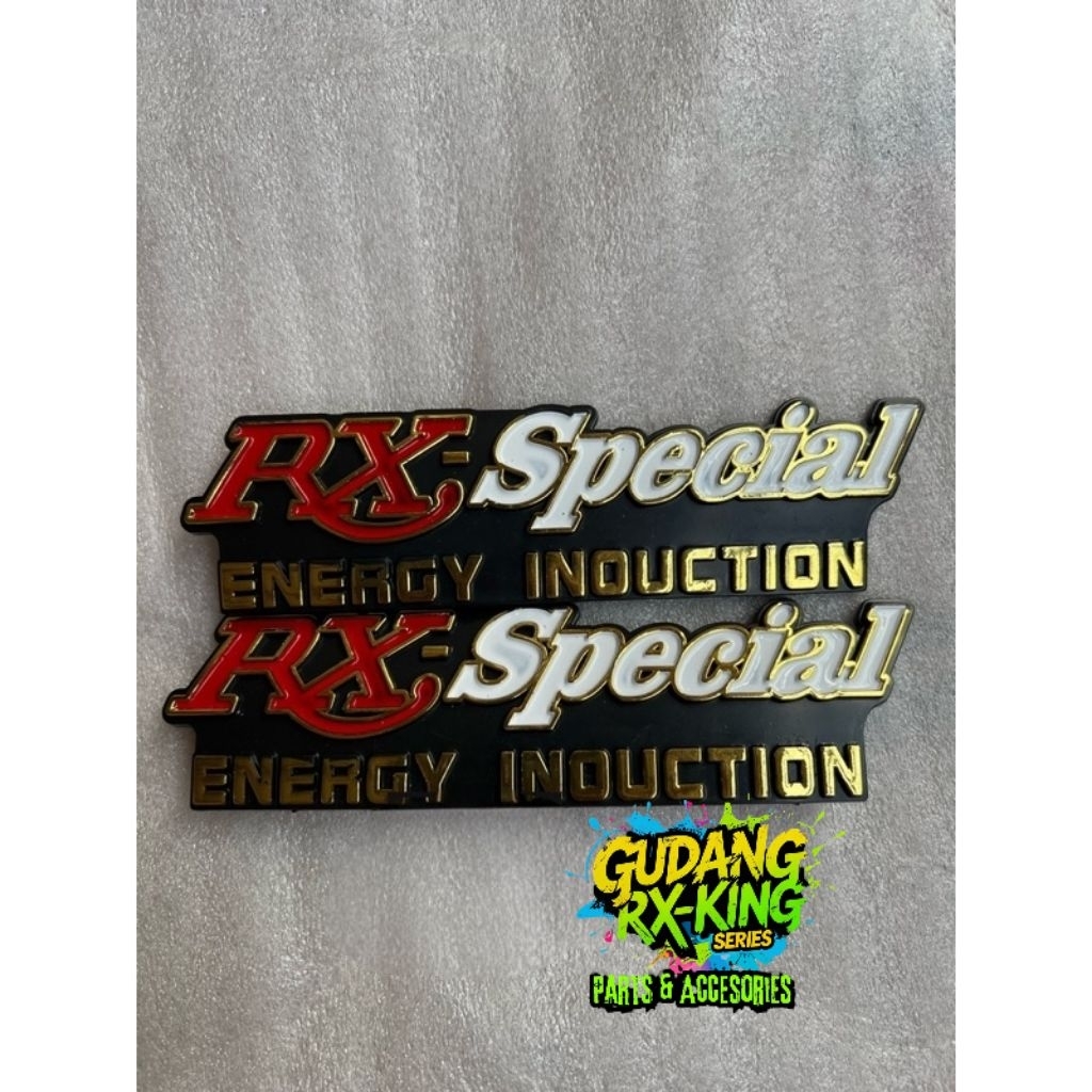 emblem logo box aki Yamaha RX spesial - emblem box aki RX spesial
