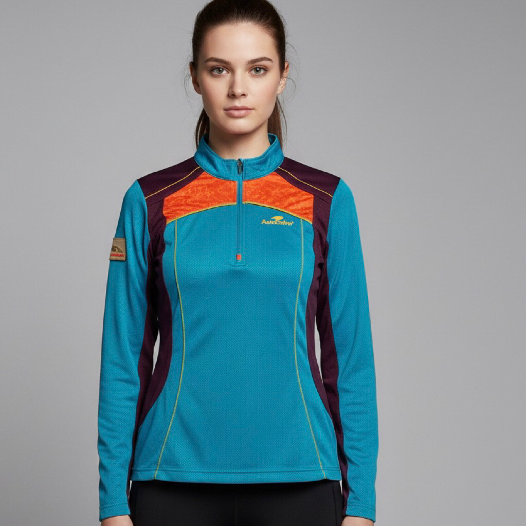 Kaos Baselayer Wanita KOLPING Outdoor Pink Original Second Preloved