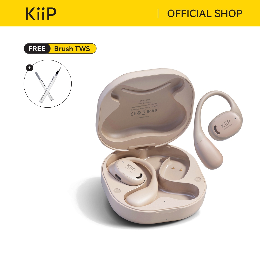 KiiP Wireless DTH5 Tws Bluetooth Headset Headphone Earphone Earhook