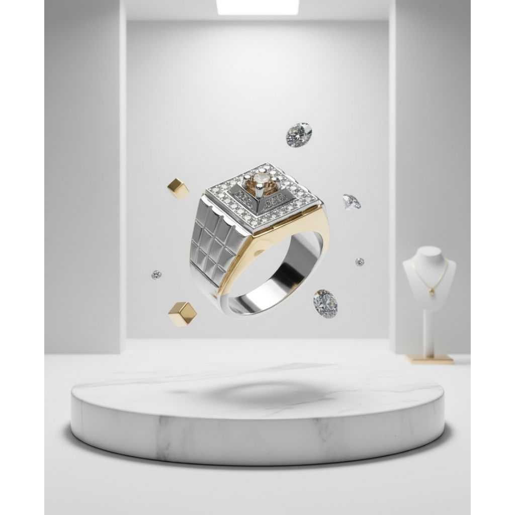 cincin perak berlian Banjar dan eropa