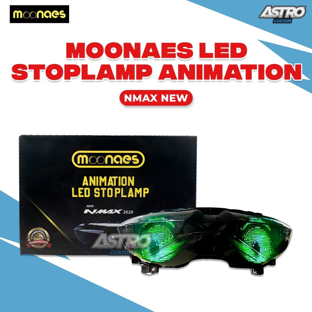 Moonaes Animation LED Nmax 155 New 2020 Stoplamp Lampu LED Animasi Universal CVT Racing Astrocustom