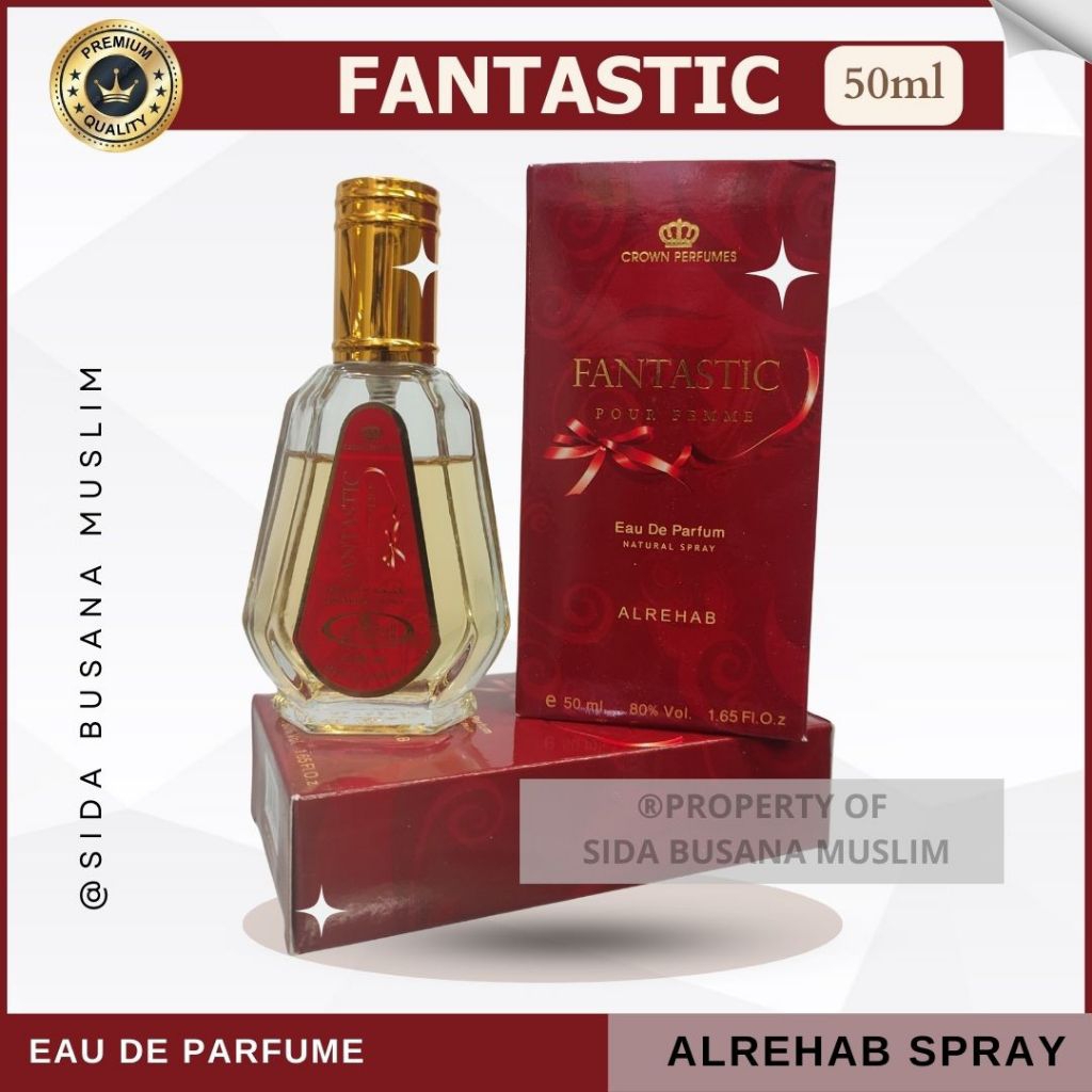 Parfum al rehab fantastic 50ml original minyak wangi alrehab spray aroma fantastic PROMO