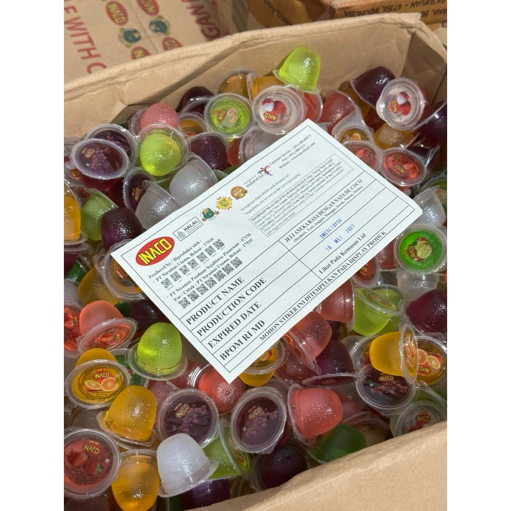 INACO JELLY CURAH 1KILO RASA BUAH BUAHAN Puding
