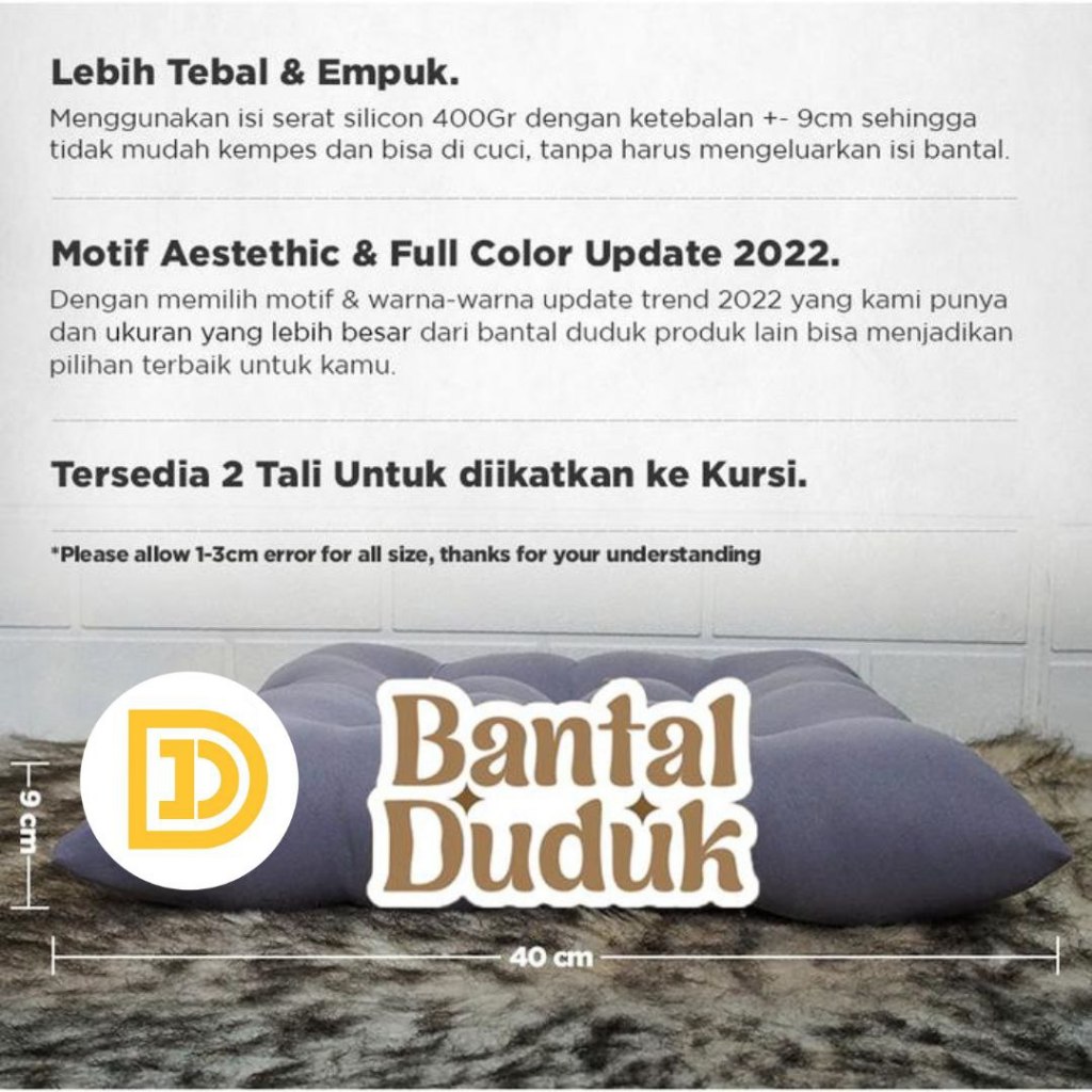 Bantal Alas Kursi Duduk Sofa Jok Mobil Motif Lucu Anti Pegel Tebal Empuk Alas Bantal Duduk Ruangan K