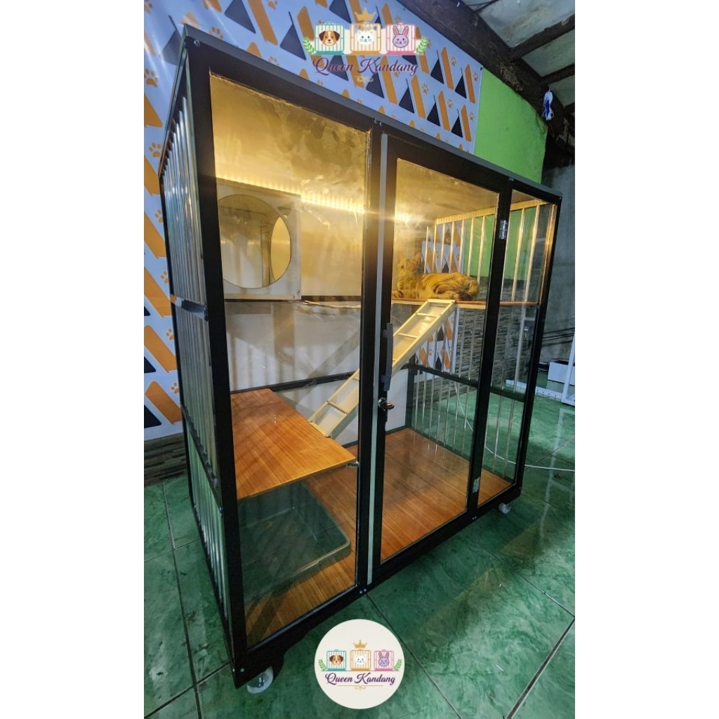 Kandang Kucing Aluminium 1 Pintu Sultan