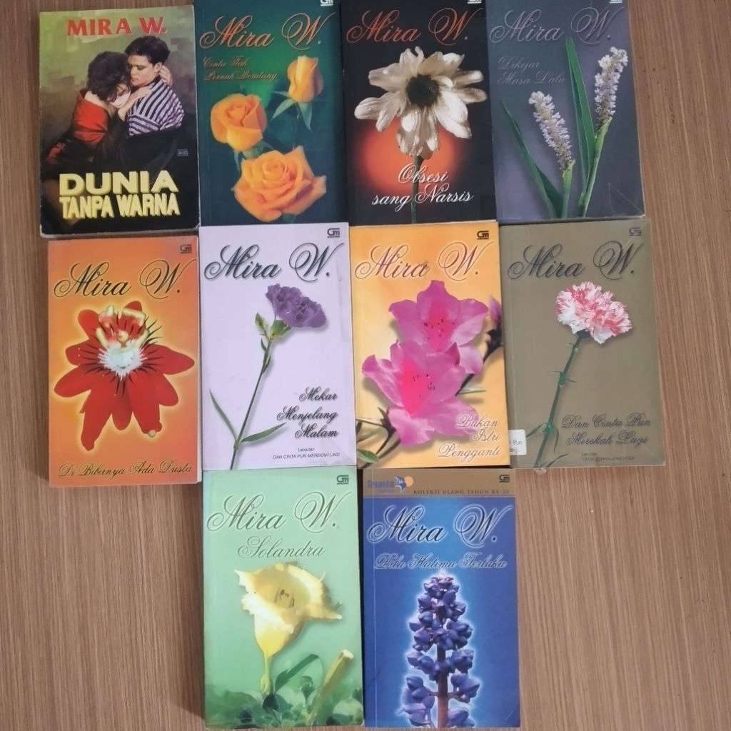 Novel Mira w dunia tanpa warna dikejar masa lalu solandria dan judul lainnya novel lawas langka