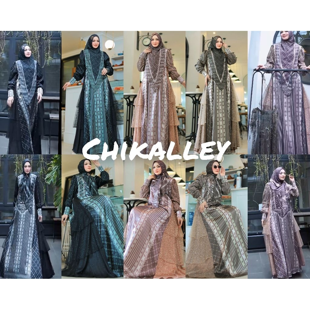 SYAHILA GAMIS PRINTING YODIZEIN WANITA MUSLIMAH