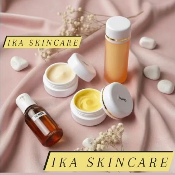 bedak/cream siang,cream malam,sabun dan toner.