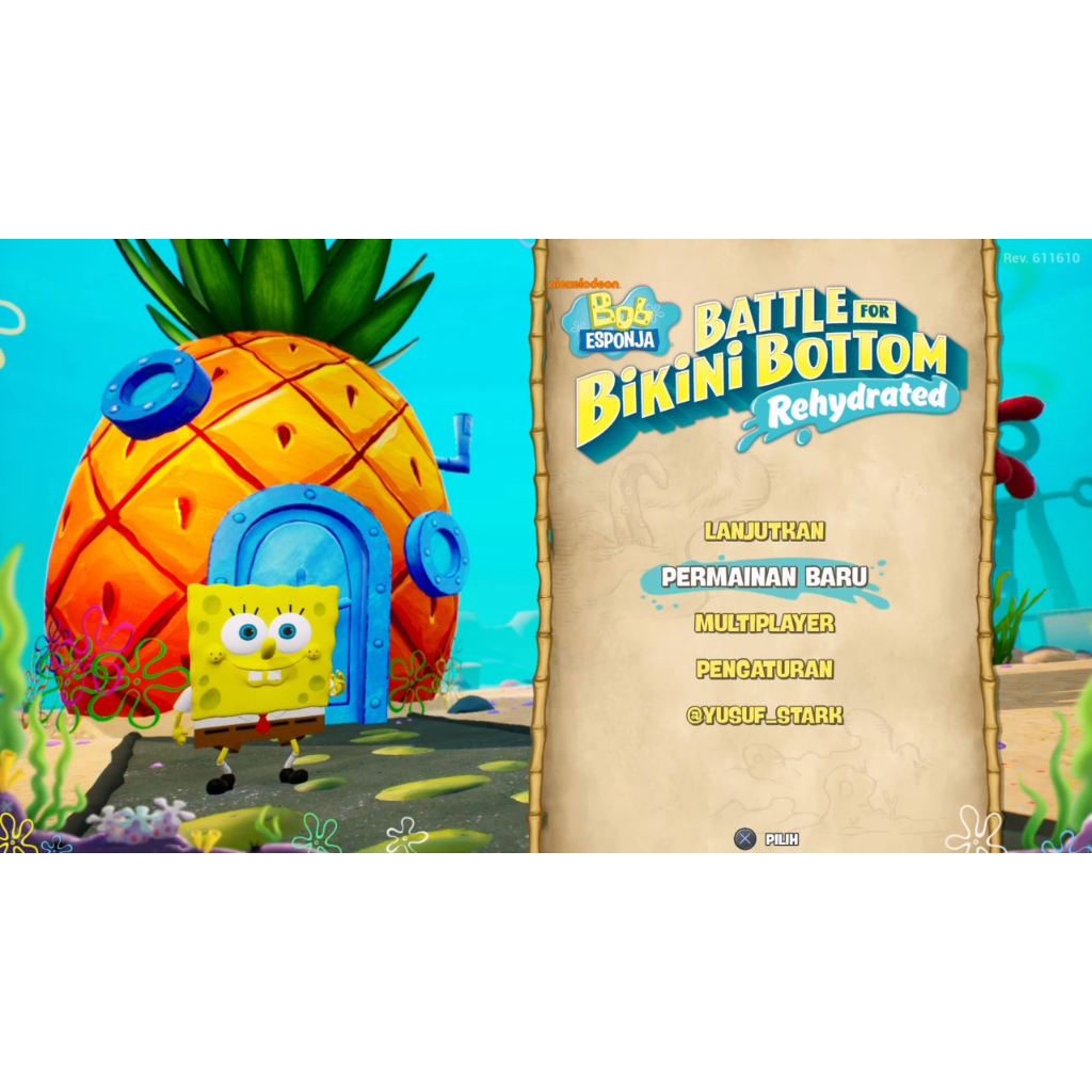 Subtitle Indonesia Game PS4 Hen - SpongeBob SquarePants: Battle For Bikini Bottom Rehydrated