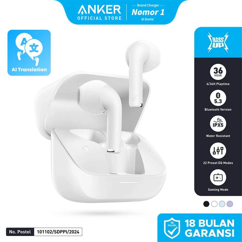 Soundcore K20i Earbuds Bluetooth 5.3 Earphones 36 PlayTime Bluetooth 13mm Drivers Game Mode TWS - A3