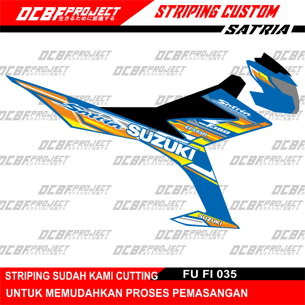 STRIPING CUSTOM SUZUKI SATRIA FU FI