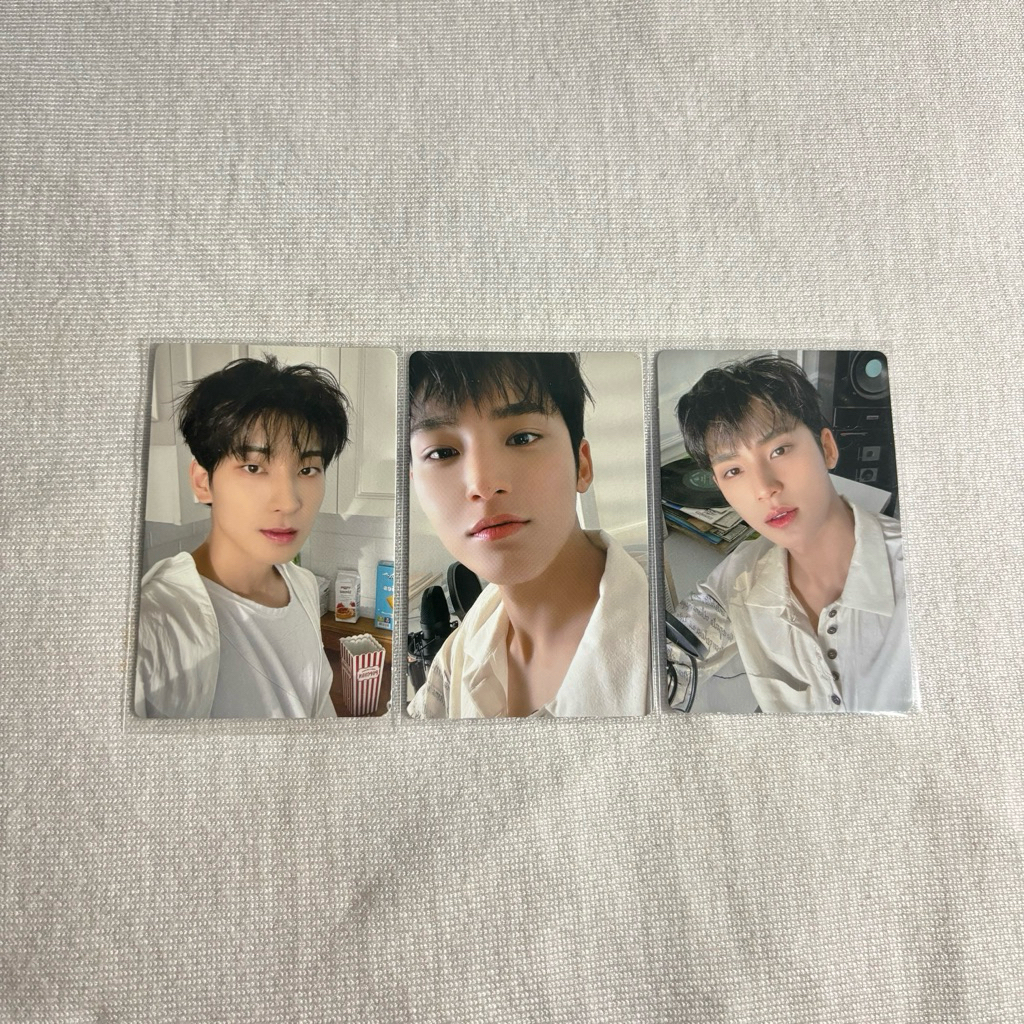 photocard seventeen wonwoo mingyu attaca popcorn