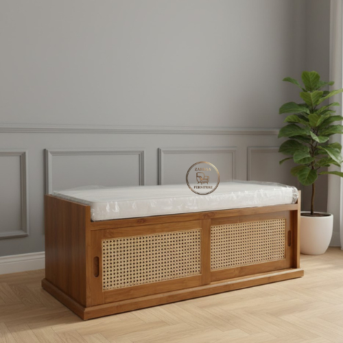 rak sepatu jati pintu sliding bangku tempat sepatu bangku sepatu rak sepatu kayu jati bangku sepatu 