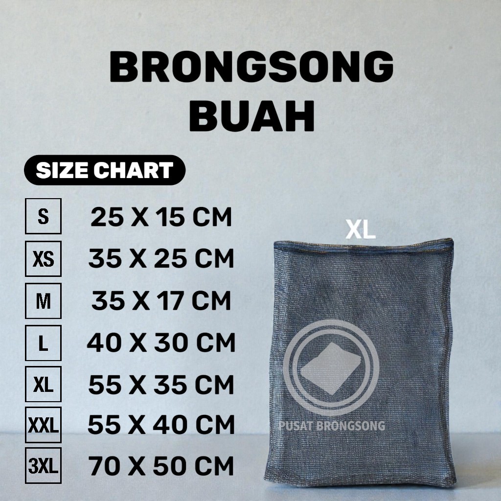 Jaring buah karung bawang brongsong kelengkeng