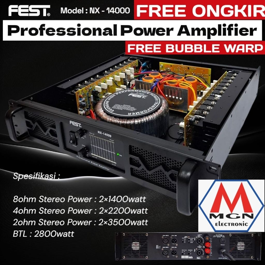 POWER AMPLIFIER FEST NX14000 NX 14000 ORIGINAL