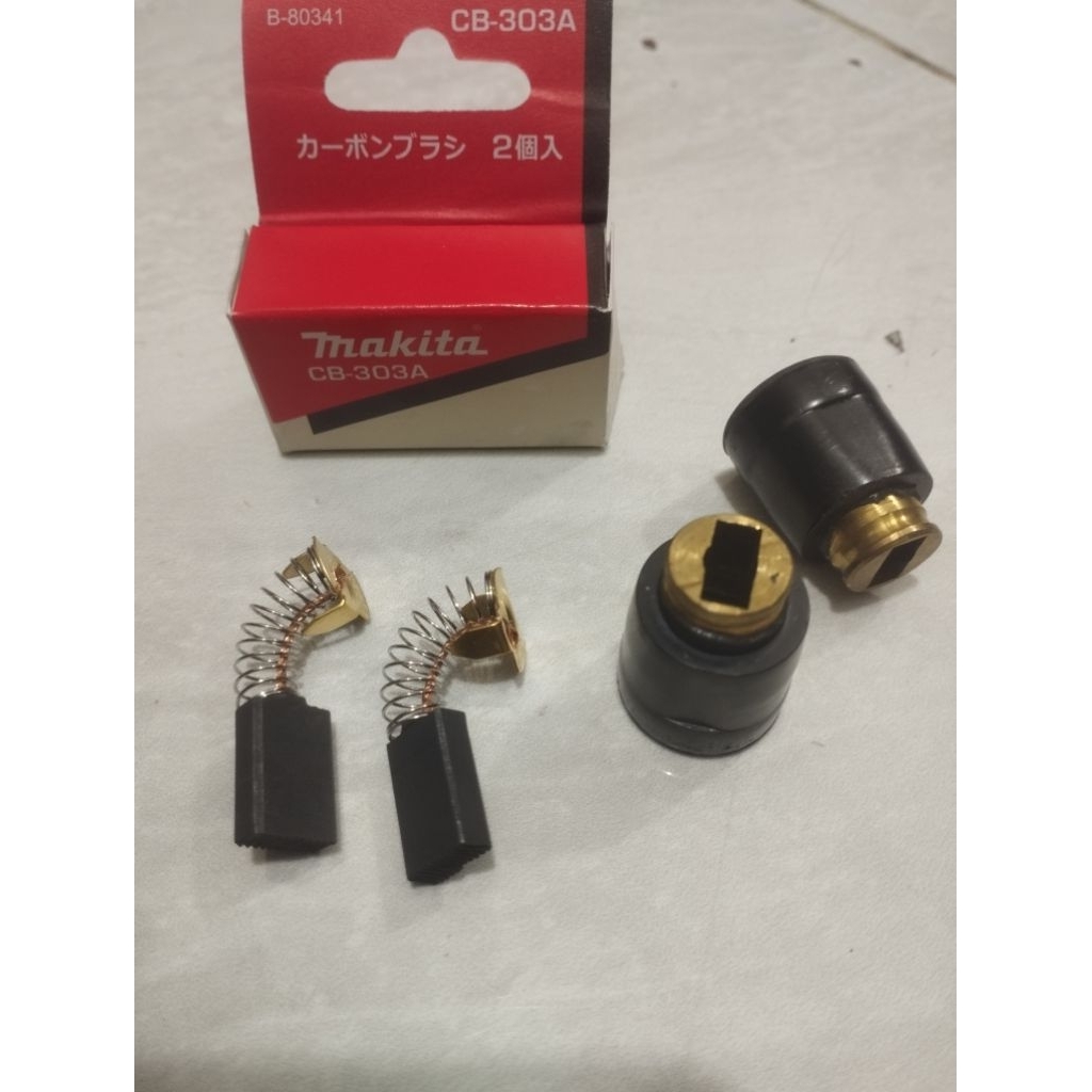 brush holder+carbon brush makita cb 303A circularsaw maktec mt 580/583