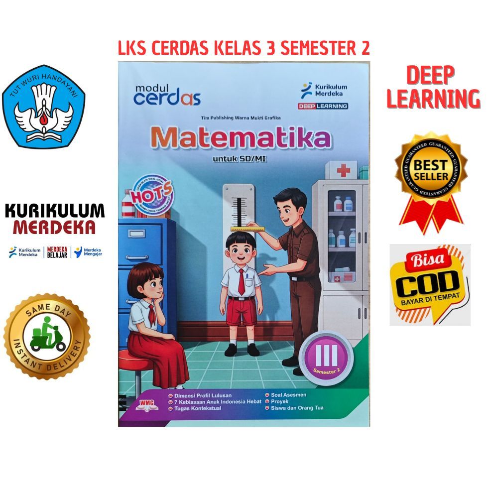 Lks Cerdas Matematika Kelas 3 Smt 2 Kurmer  Terbaru Murah