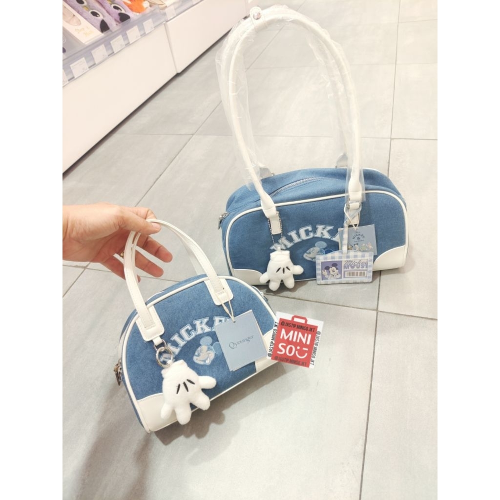 OH SOME Tas Slempang / Tas Bahu DENIM DISNEY MICKEY MOUSE Collection (DENIM BOWLING / DENIM SHOULDER