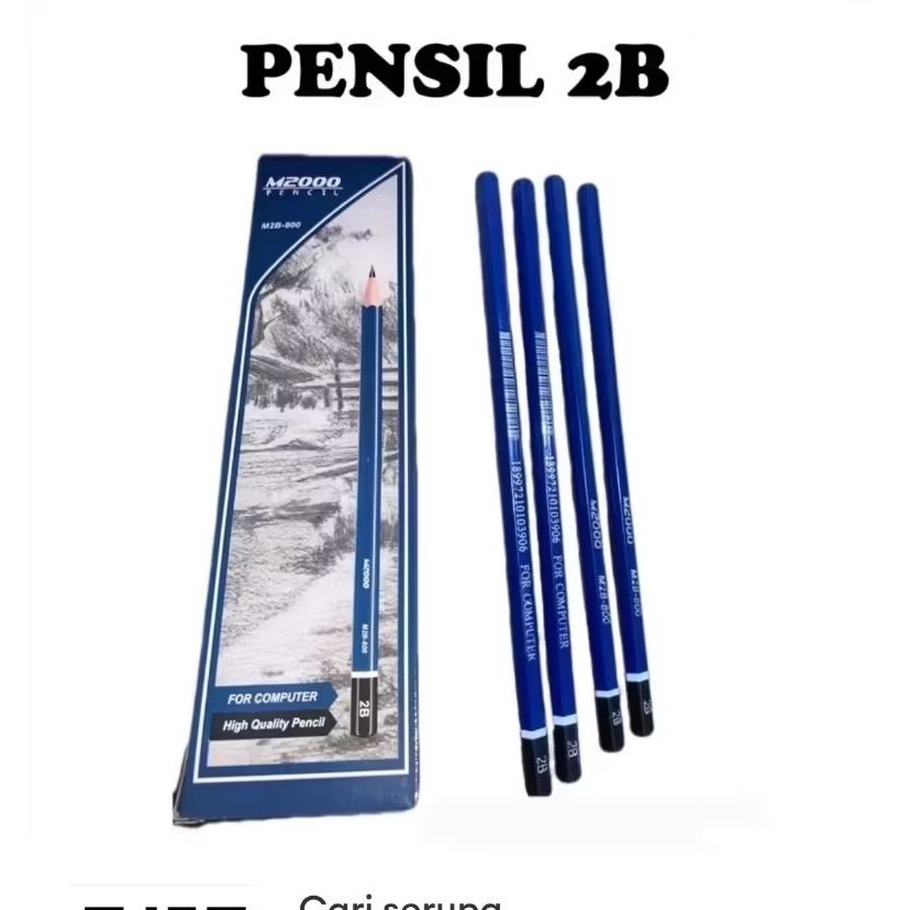 (12pcs) Pensil M2000 Biru / pensil tulis merk M2000